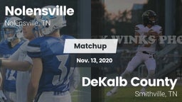 Matchup: Nolensville High Sch vs. DeKalb County  2020