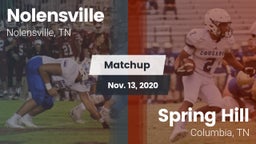 Matchup: Nolensville High Sch vs. Spring Hill  2020