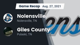 Recap: Nolensville  vs. Giles County  2021