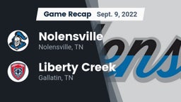Recap: Nolensville  vs. Liberty Creek  2022