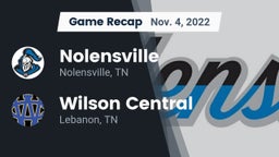 Recap: Nolensville  vs. Wilson Central  2022