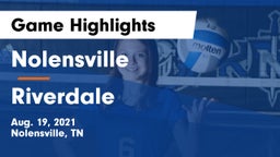 Nolensville  vs Riverdale  Game Highlights - Aug. 19, 2021