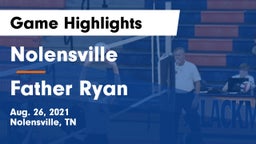 Nolensville  vs Father Ryan Game Highlights - Aug. 26, 2021