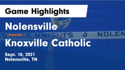 Nolensville  vs Knoxville Catholic  Game Highlights - Sept. 18, 2021