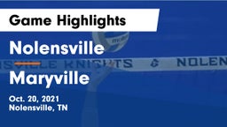 Nolensville  vs Maryville  Game Highlights - Oct. 20, 2021