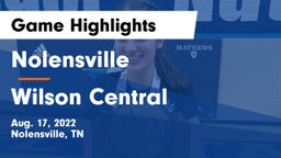 Nolensville  vs Wilson Central  Game Highlights - Aug. 17, 2022