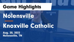 Nolensville  vs Knoxville Catholic  Game Highlights - Aug. 20, 2022