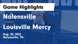 Nolensville  vs Louisville Mercy Game Highlights - Aug. 20, 2022