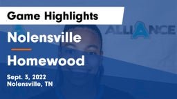 Nolensville  vs Homewood  Game Highlights - Sept. 3, 2022