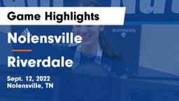 Nolensville  vs Riverdale  Game Highlights - Sept. 12, 2022