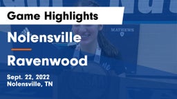 Nolensville  vs Ravenwood  Game Highlights - Sept. 22, 2022