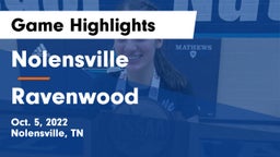 Nolensville  vs Ravenwood  Game Highlights - Oct. 5, 2022