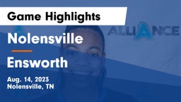 Nolensville  vs Ensworth  Game Highlights - Aug. 14, 2023