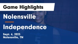 Nolensville  vs Independence  Game Highlights - Sept. 6, 2023