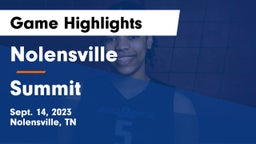 Nolensville  vs Summit  Game Highlights - Sept. 14, 2023