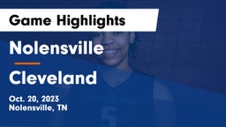 Nolensville  vs Cleveland  Game Highlights - Oct. 20, 2023