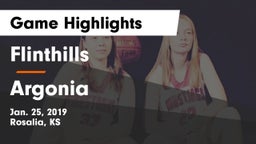 Flinthills  vs Argonia  Game Highlights - Jan. 25, 2019