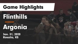 Flinthills  vs Argonia Game Highlights - Jan. 31, 2020