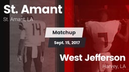 Matchup: St. Amant High vs. West Jefferson  2017