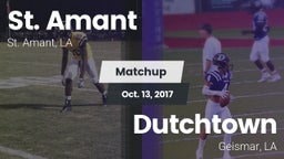 Matchup: St. Amant High vs. Dutchtown  2017
