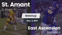 Matchup: St. Amant High vs. East Ascension  2017