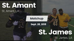 Matchup: St. Amant High vs. St. James  2018