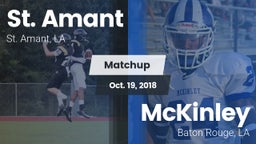 Matchup: St. Amant High vs. McKinley  2018