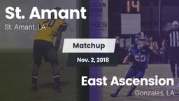 Matchup: St. Amant High vs. East Ascension  2018