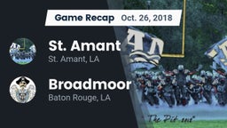 Recap: St. Amant  vs. Broadmoor  2018