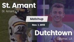 Matchup: St. Amant High vs. Dutchtown  2019