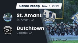 Recap: St. Amant  vs. Dutchtown  2019