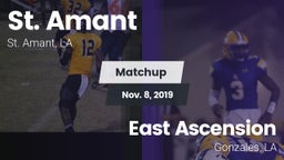 Matchup: St. Amant High vs. East Ascension  2019