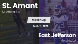 Matchup: St. Amant High vs. East Jefferson  2020