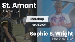 Matchup: St. Amant High vs. Sophie B. Wright  2020