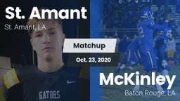 Matchup: St. Amant High vs. McKinley  2020