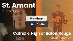 Matchup: St. Amant High vs. Catholic High of Baton Rouge 2020