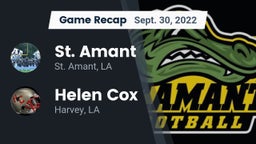 Recap: St. Amant  vs. Helen Cox  2022