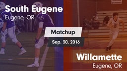 Matchup: South Eugene High vs. Willamette  2016