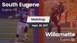 Matchup: South Eugene High vs. Willamette  2017