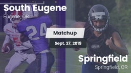 Matchup: South Eugene High vs. Springfield  2019