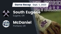 Recap: South Eugene  vs. McDaniel  2023