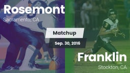 Matchup: Rosemont  vs. Franklin  2016