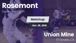 Matchup: Rosemont  vs. Union Mine  2016