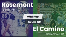 Matchup: Rosemont  vs. El Camino  2017