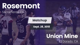 Matchup: Rosemont  vs. Union Mine  2018