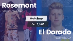 Matchup: Rosemont  vs. El Dorado  2018