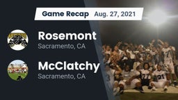 Recap: Rosemont  vs. McClatchy  2021