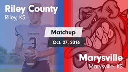 Matchup: Riley County High vs. Marysville  2016