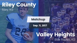 Matchup: Riley County High vs. Valley Heights  2017