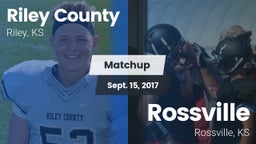 Matchup: Riley County High vs. Rossville  2017